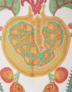 Magnifico DressGrenadilla Placée Off White in Silk Twill