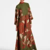 Magnifico DressKerylos Placée Dark Green in Silk Twill