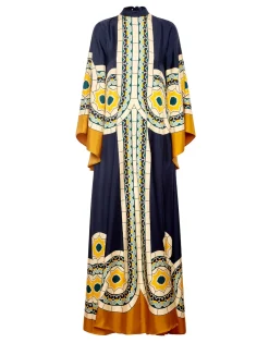 Magnifico DressMudejar Placée Blue in Silk Twill