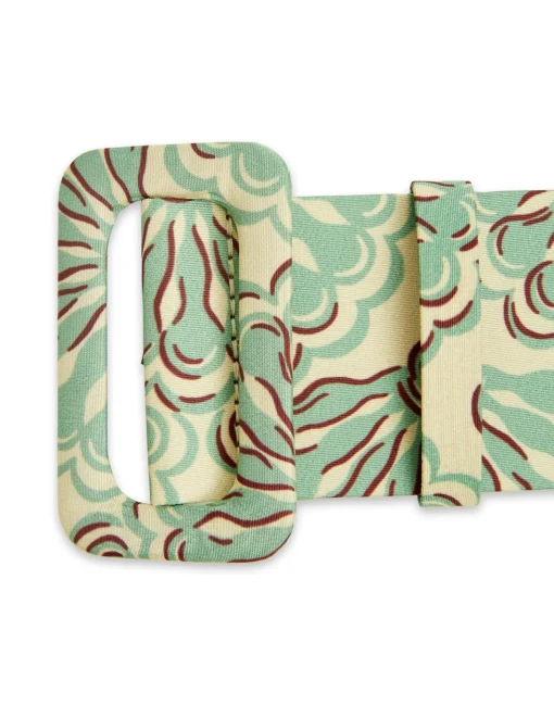 Medium BeltFans Mint in Light Faille