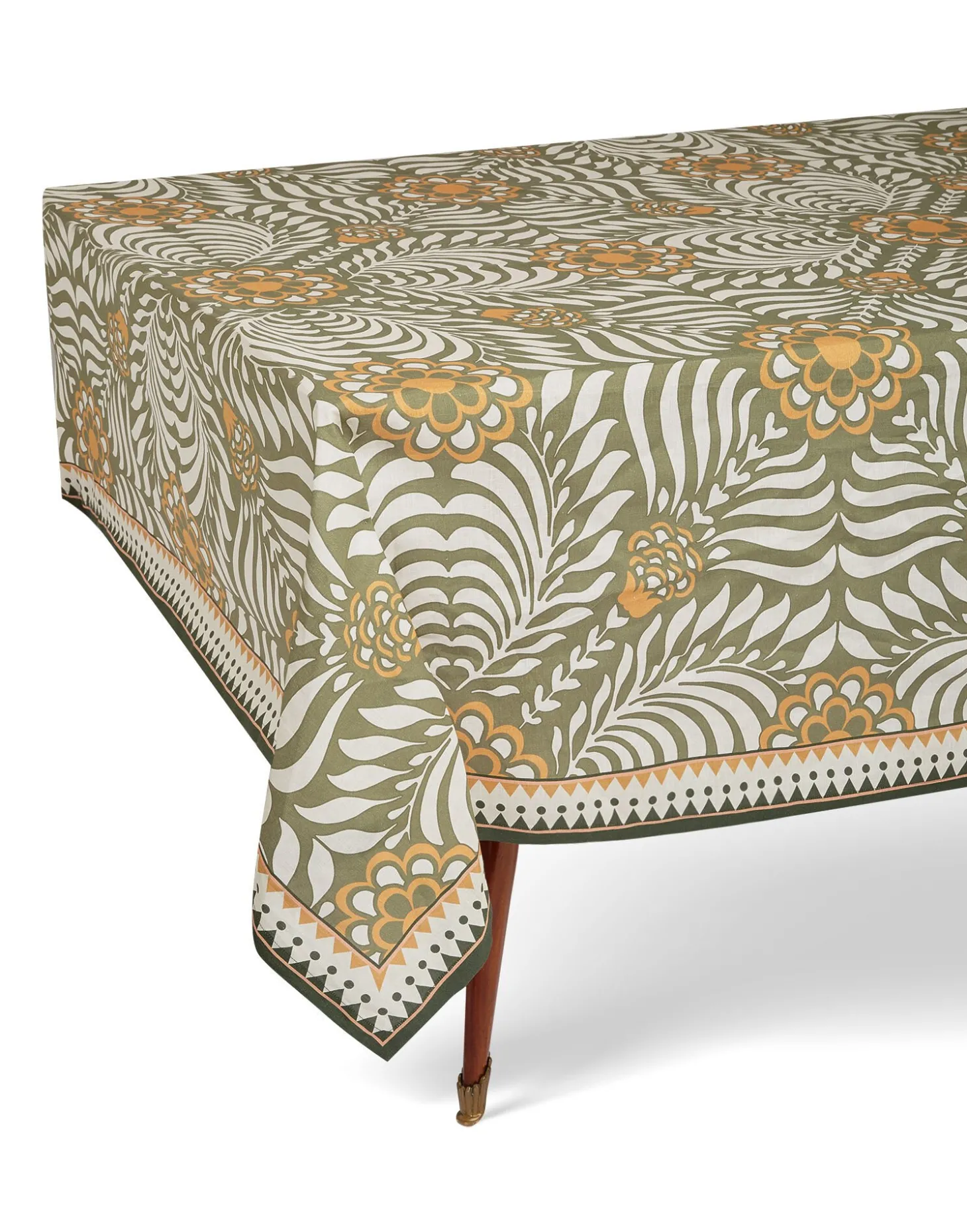 Medium TableclothTudorLight Green in Linen