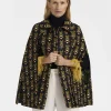 Milano Mini CapeScarab Black in Cady Wool