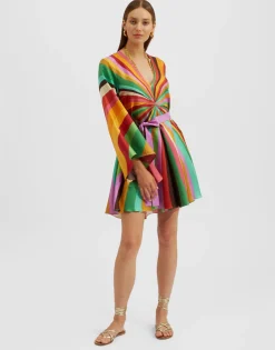 Mini Magnifico DressRainbow in Twill Silk