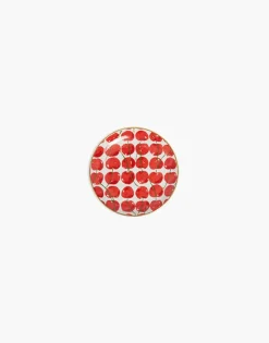 Mini PlateCherries Ivory in Porcelain