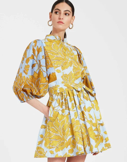Mini Portofino DressTangle Light Blue in Summer Poplin