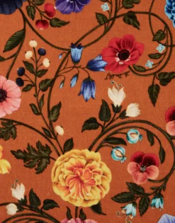 Mini Swing DressBotticelli Rust in Cotton Velvet