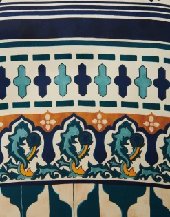 Mini Swing DressCasareale Small Placèe Cream in Silk Twill