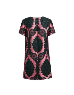 Mini Swing DressOltrarno Pink in Jacquard