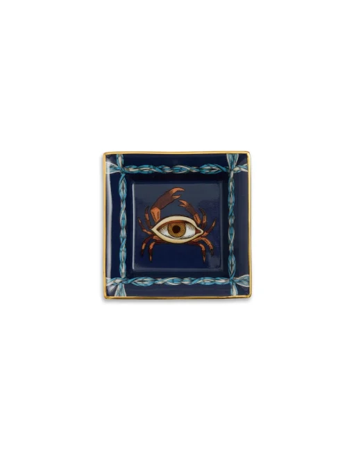 Mini Trinket TrayThe Crab Midnight Blue in Porcelain