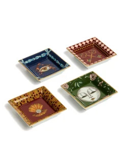 Mini Trinket TrayThe Keys Bordeaux in Porcelain