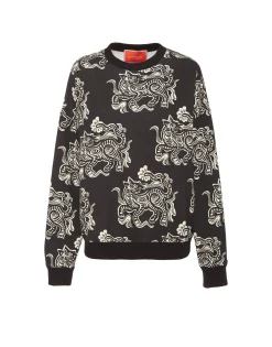 Off Court SweatshirtCrazy Tigers Black & White in Jersey