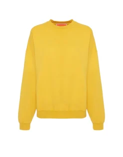 Off Court SweatshirtSolid Dark Yellow in Jersey