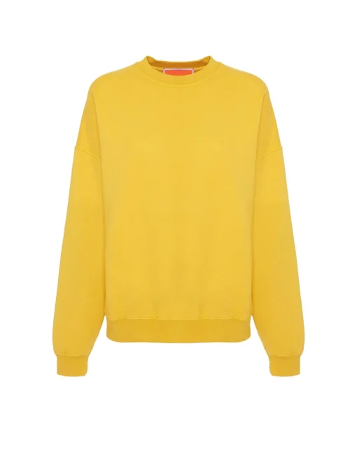 Off Court SweatshirtSolid Dark Yellow in Jersey