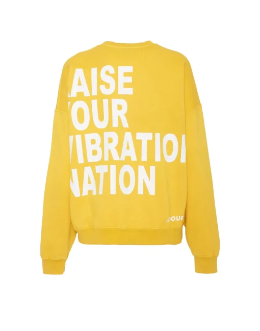 Off Court SweatshirtSolid Dark Yellow in Jersey