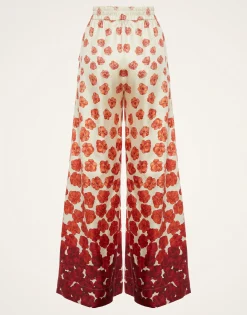 Palazzo PantsHaze Placèe Red in Silk Twill