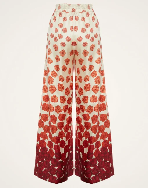 Palazzo PantsHaze Placèe Red in Silk Twill