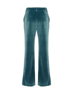 24/7 PantsLight Blue in Velvet With Feathers