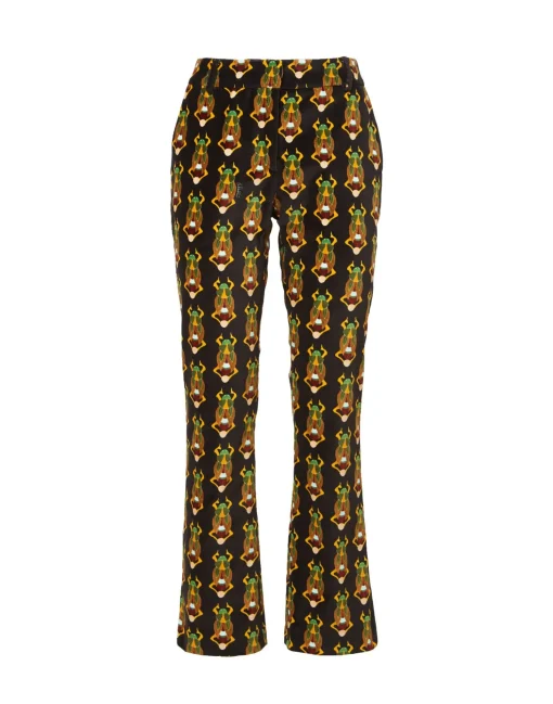 24/7 PantsScarab Black in Cotton Velvet