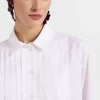 Peggy ShirtSolid White in Tailor Poplin