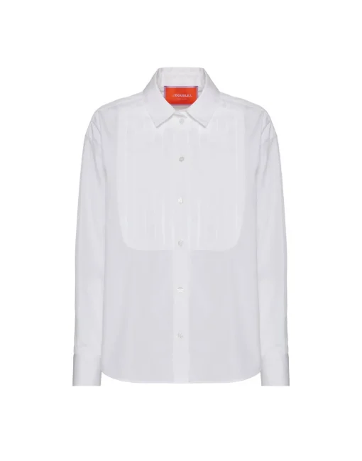 Peggy ShirtSolid White in Tailor Poplin