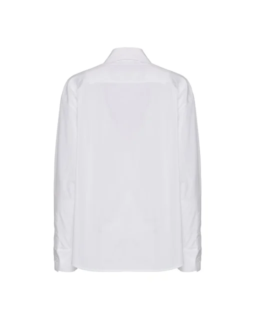 Peggy ShirtSolid White in Tailor Poplin