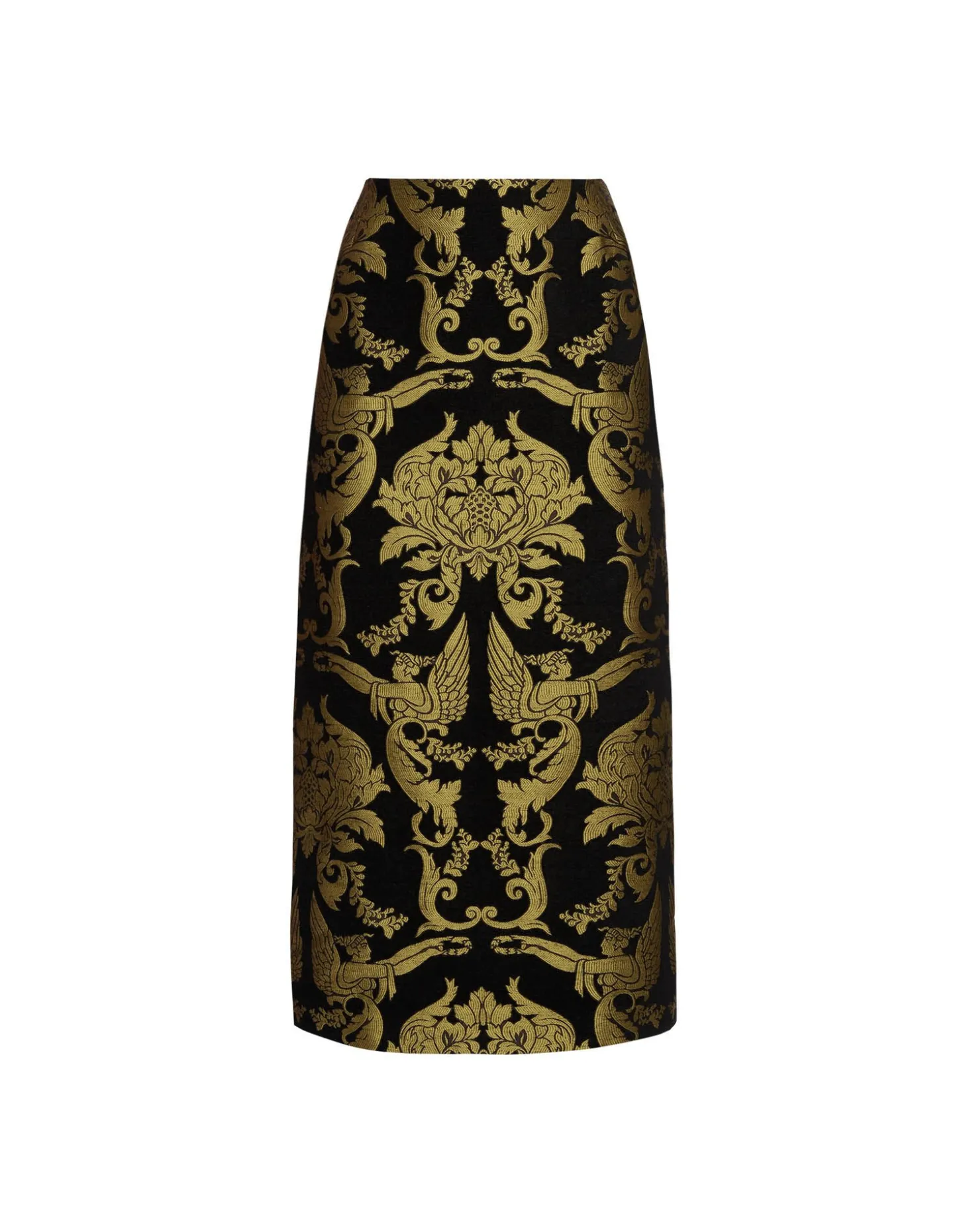 Pencil SkirtCherubs Black in Jacquard