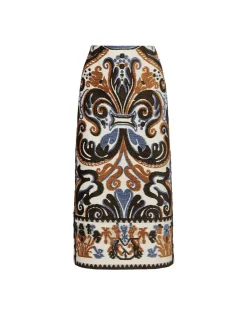 Pencil SkirtCorsini Cream in Jacquard