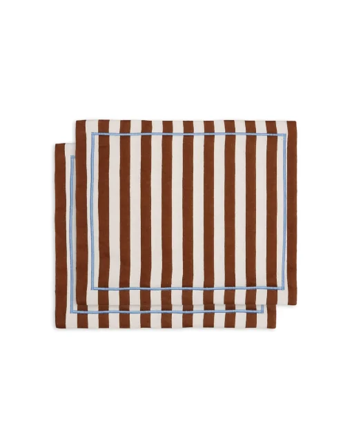 Placemat Set Of 2Riviera Cioccolato in Linen