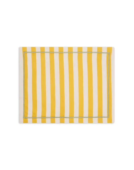 Placemat Set Of 2Riviera Giallo in Linen
