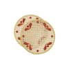 Raffia Placemats Set Of 2Capri Brick in Raffia
