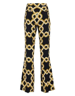Saturday Night PantsTackle Black in Sablé Satin