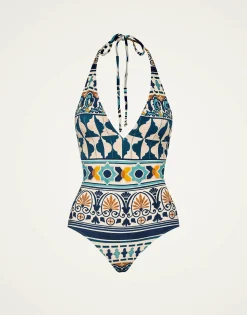 Sexy SwimsuitCasareale Small Placèe Cream in Lycra