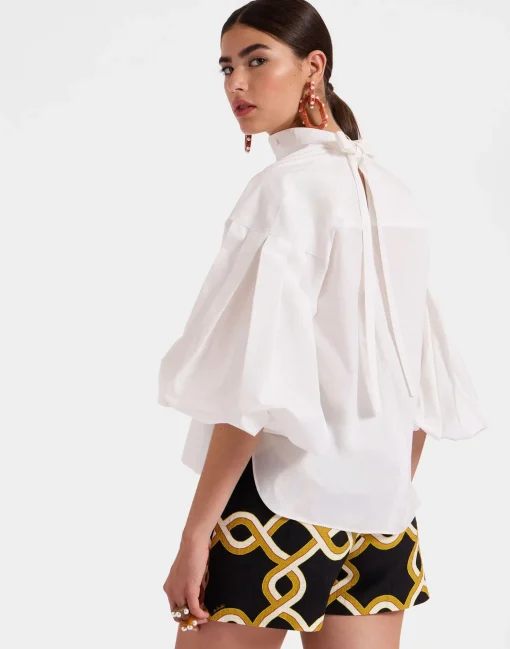 Share Your Screen ShirtSolid White in Cotton Poplin