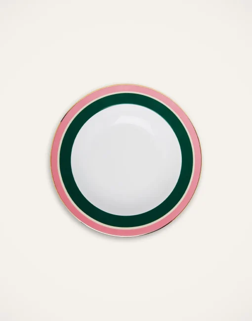 Soup Plates Set Of 2Rainbow Forest Green in Porcelain