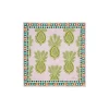 Square ScarfBig Pineapple Pink in Cotton/Silk