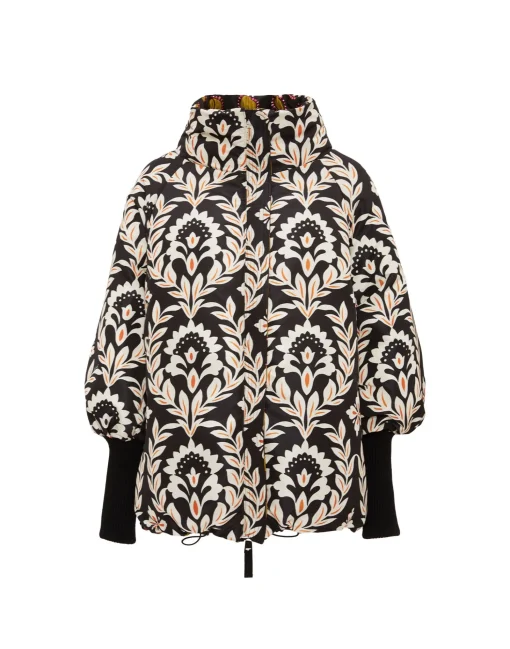 St. Moritz Reversible JacketWinter Sun Black in Jacquard