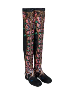 Stretch BootsEve Black in Elastic Lycra