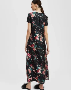Swing DressBreezy Black in Silk Twill