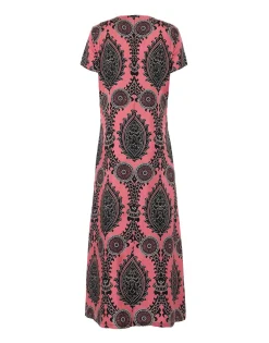 Swing DressOltrarno Pink in Silk Twill
