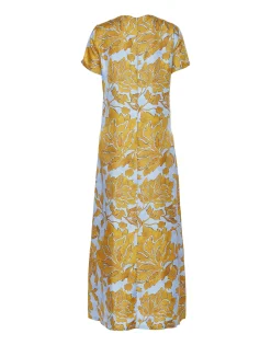 Swing DressTangle Light Blue in Silk Twill