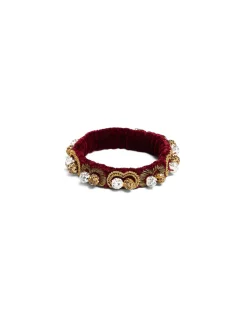 Tesoro BraceletSolid Burgundy in Velvet