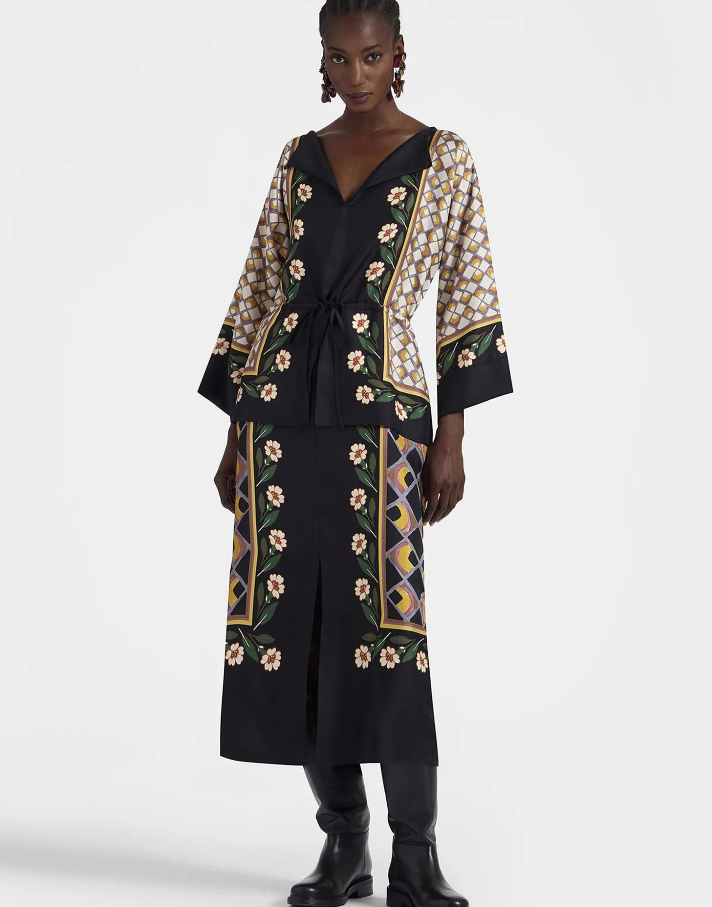 The Apericena DressDazed Placée Black in Silk Twill