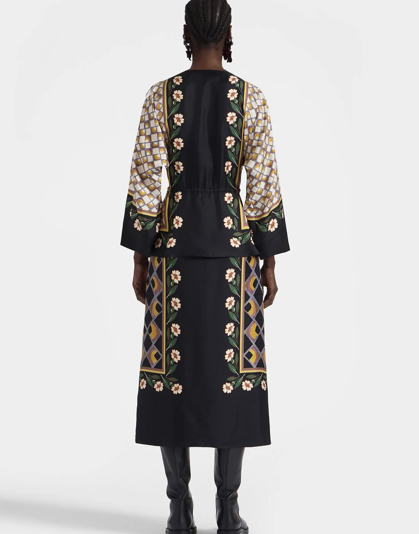 The Apericena DressDazed Placée Black in Silk Twill