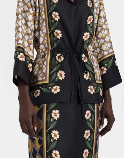 The Apericena DressDazed Placée Black in Silk Twill