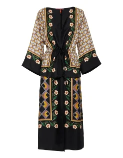 The Apericena DressDazed Placée Black in Silk Twill