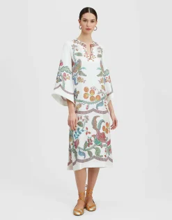 The KaftanGrenadilla Placée Off White in Silk Twill