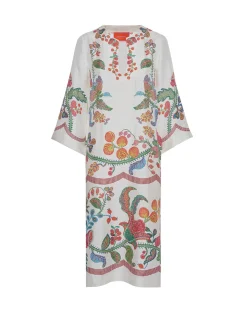 The KaftanGrenadilla Placée Off White in Silk Twill