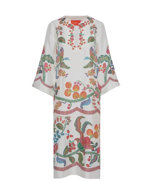The KaftanGrenadilla Placée Off White in Silk Twill
