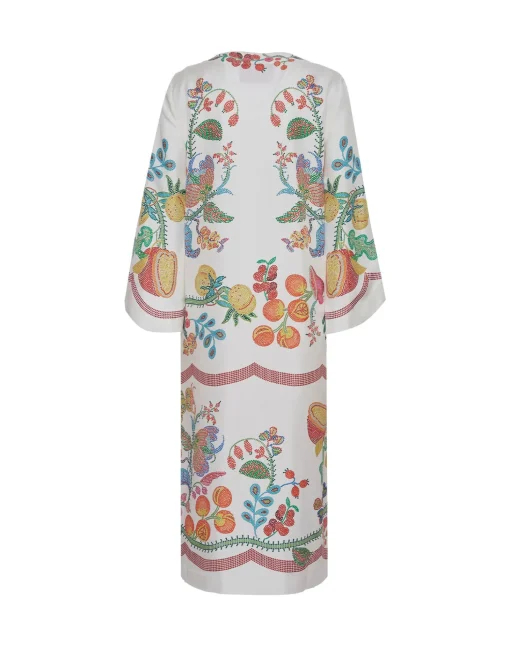 The KaftanGrenadilla Placée Off White in Silk Twill