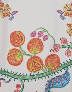 The KaftanGrenadilla Placée Off White in Silk Twill